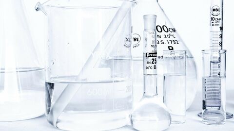 Reagenzgläser gefüllt mit einer Flüssigkeit