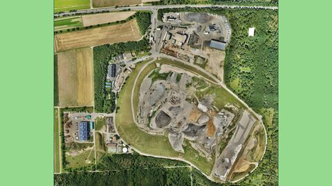 Luftbild Deponie Büttelborn