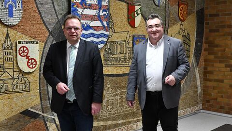 Landrat Winfried Becker (Schwalm-Eder-Kreis) und Regierungspräsident Mark Weinmeister Landrat Winfried Becker und Regierungspräsident Mark Weinmeister
