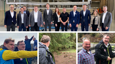 Regierungspräsident Mark Weinmeister zu Besuch bei ACO Passavant in Philippsthal, bei der Fischzucht Rhönforelle in Gersfeld und auf der Milseburg bei Hofbieber