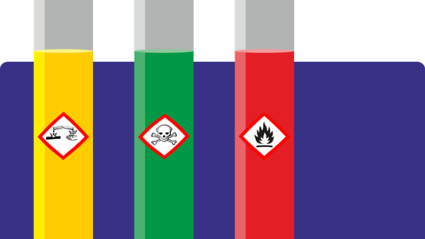Gefahrstoffe, gezeichnet