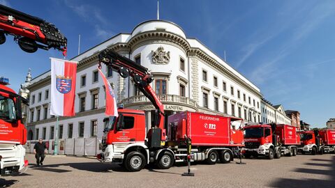 Wechselladerfahrzeug Kran