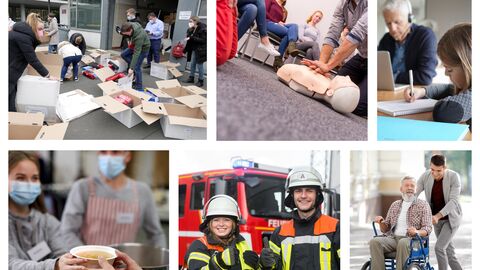 Ehrenamtliche Helferinnen und Helfer