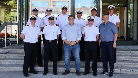 Delegation der Fregatte Hessen besucht das Regierungspräsidium Kassel